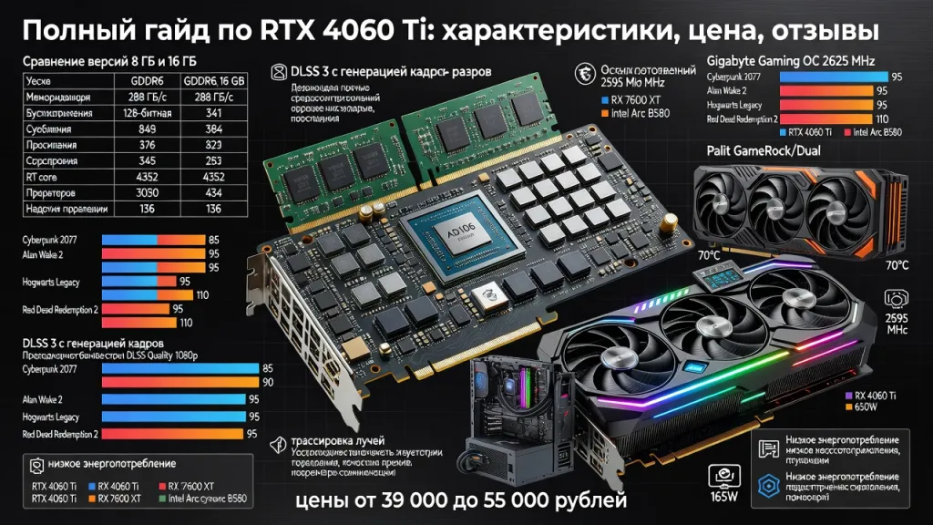 Полный гайд по RTX 4060 Ti: характеристики, цена, отзывы